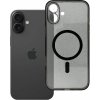 Kryt Clear Mag Cover Case With Camera Protection s MagSafe iPhone 16 Plus Black Glitter