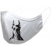 T-ričko Doberman - hlava, ochranné rúško 3-vrstvové s gumou Farba rúška: biela