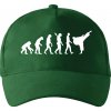 Karate Evolúcia - kop - Šiltovka so zahnutým šiltom a mosaznou sponou - Univerzálna veľkosť ( Fľaškovozelená )
