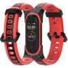Xiaomi Mi Band 3/4 náhradný náramok - Odolný Farba: Čierna-červená MBSCZ-4DSGCCRV