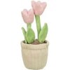 Tulipány v květináči, plyšová hračka pro psy, 27 cm - LIMITOVANÁ NABÍDKA 1 ks