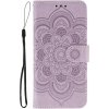 Peňaženkové puzdro Embossing Pattern Mandala fialové – Xiaomi Redmi 15 4G/5G