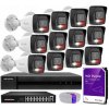 Hilook by Hikvision Súprava na IP monitorovanie 4Mpx 12 kamier IPCAM-B4-30DL, Hybrid Light, Záznamník 16ch, MD 2.0 - HiLook od Hikvision