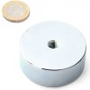 Neodymový magnetický úchyt valec Ø 50 v. 20 mm, závit M8, sila 120 kg