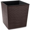 Plastový obal JUKA dlato - 19x19cm viac farieb Mokka/ tm. hnedá