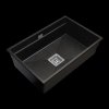 Gamma Decor 7050, 1-komorový granitový drez 700x470x220 mm, čierna škvrnitá, GMA-ZLE000105