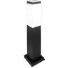LVT HAVANA záhradná lampa stojaca 45cm štvorcová čierna 1xE27 PL0623
