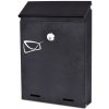 HomePRO HP-5583 Poštová schránka na listy ODVIN 24x18,2x5,3 cm, čierna