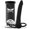 Mythology - cobi onyx anal dildo with cock and testicle ring 13 silicone cm
