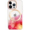 AppleKing transparentný kryt so vzorom vodových farieb a MagSafe pre iPhone 13 Pro - červený - možnosť vrátiť tovar ZADARMO do 30tich dní