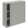 Hobis Policová skriňa Strong P, 120x115,2x40 cm, sivá/sivá