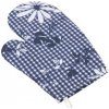 Bellatex s.r.o. Chňapka Dita 28 × 18 cm 66/410 modrá kocka s kvetom