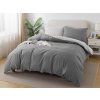 XPOSE® Bavlnené Renforcé obliečky EVITA DUO na dve lôžka - tmavo sivé/svetlo sivé 140x200 cm, 70x90 cm, Bavlna RENFORCÉ + Predĺžená možnosť vrátenia tovaru do 50 dní