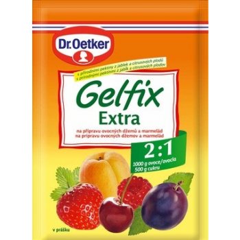 Dr. Oetker Gelfix Extra zmes na prípravu ovocných džemov a marmelád 2: 1 25 g