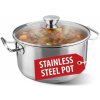 Kastról MagicHome Chloe, hrniec, 22 cm, 4 lit., so sklenenou pokrievkou, nerez