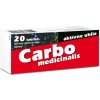 Carbo medicinalis 300mg aktívne uhlie 20 tabliet