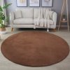 Kusový koberec kruh Sky 5400 brown Kruh 200 cm průměr