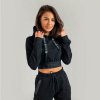 STRIX Dámska mikina Essential Cropped Hoodie Black - L