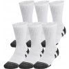 Under Armour Under Armour Performance Tech 6-Pack Crew Socks biela