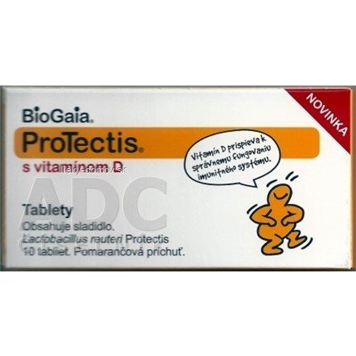 BioGaia ProTectis s vitamínom D tbl (pomarančová príchuť) 1x10 ks