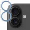 NORTHJO tvrdené sklo s kovovými rámčekmi na ochranu šošoviek fotoaparátu pre iPhone 16 / 16 Plus - modré - možnosť vrátiť tovar ZADARMO do 30tich dní