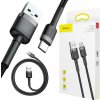 Baseus CATKLF-BG1 Cafule odolný nylonový USB/USB-C QC3.0 3A, 1m, černo-šedý