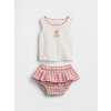 GAP Baby outfit set Brannan Bear Červená