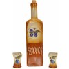 Keramická fľaša Slivovica + 2 ks štamperlíkov