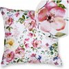 Obliečka na vankúš BAVLNA Vankúšik bielo-ružové kvety DEKORAČNÁ