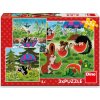 Dino Puzzle Krtko a dáždnik 3x55 dielikov