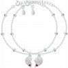 Brilio Silver Sada strieborných náramkov pre sestry SET278W (2x náramok)