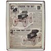 Tabuľa plechová RETRO LEADERS FOR 1907 (dekoračná tabuľka - katalóg historických kočiarov)