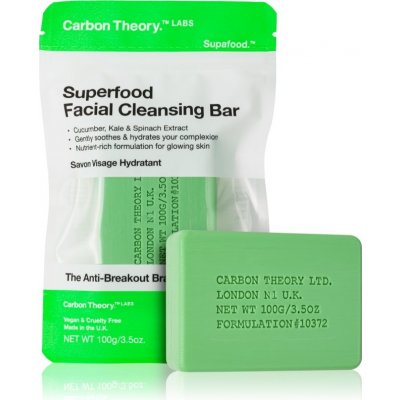 Carbon Theory Facial Cleansing Bar Superfood čistiace mydlo na tvár Green 100 g