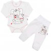 Dojčenská súpravička New Baby Mouse biela Biela 86 (12-18m)