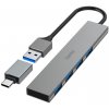 Hama 00200141 hub USB 3.2 Gen 1 (3.1 Gen 1) Type-A 5000 Mbit/s Šedá (hama200141)