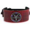 náramok unisex - red - LEATHER & STEEL FASHION - LSF1 60-b