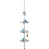WENKO Teleskopická rohová polica PREMIUM matná 70-260 cm