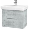 Dreja Umývadlová skrinka SOLO SZZ 55 - D01 Betón / Úchytka T01 / D01 Betón