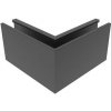 ECONOMY vnitřní roh pro podlahové profily 0004 ECO, hliník černý elox