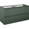 Kúpeľňová skrinka pod umývadlo Jungborn DECEM forrest zelená 120 x 63,5 x 45,8 cm 169027