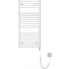 AQUALINE - ORBIT-E elektrické vykurovacie teleso, oblé, 450x960 300 W, biela ILEO94T