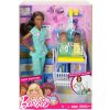 Mattel Barbie Povolanie herný set s bábikou Baby Doctor s dvojčatami-černoška