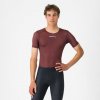 CASTELLI Cyklistické tričko s krátkym rukávom - PRO MESH 2.0 - bordová M
