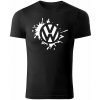 T-ričko Volkswagen Splash pánske tričko Farba trička: Čierna, Farba potlače: Biela, Veľkosť: XS