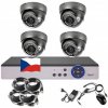 4CH 5MPx STARVIS AHD kamerový set CCTV EONBOOM VR4D - DVR s LAN a 4x vonkajšia dome kamera