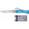 Zatvárací nôž VRI N°07 Trekking 8 cm cyan v blistri, OPINEL 002264