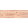vidaXL Stolová doska svetlohnedá 200x60x4 cm ošetrený dub živé hrany 363984