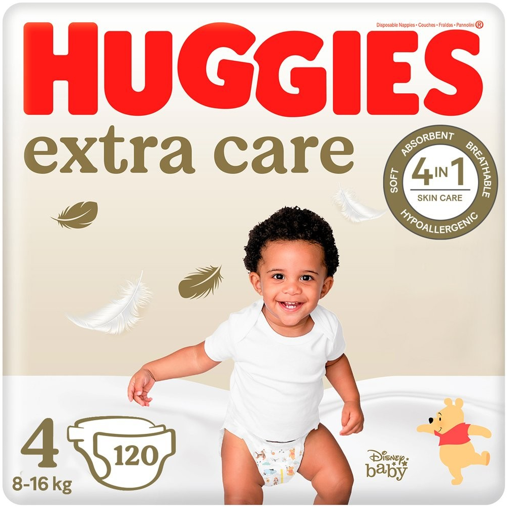 HUGGIES Extra Care 4 8-14 kg 2x 120 ks