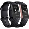 Řemínek BStrap Silicone Diamond pro Fitbit Charge 3 / 4 black, velikost L (STR00010)