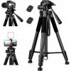 STATÍV PRE FOTOAPARÁT Canon Nikon Sony 65-PALCOVÝ STATYW Z UCHWYTEM NA TELEFON